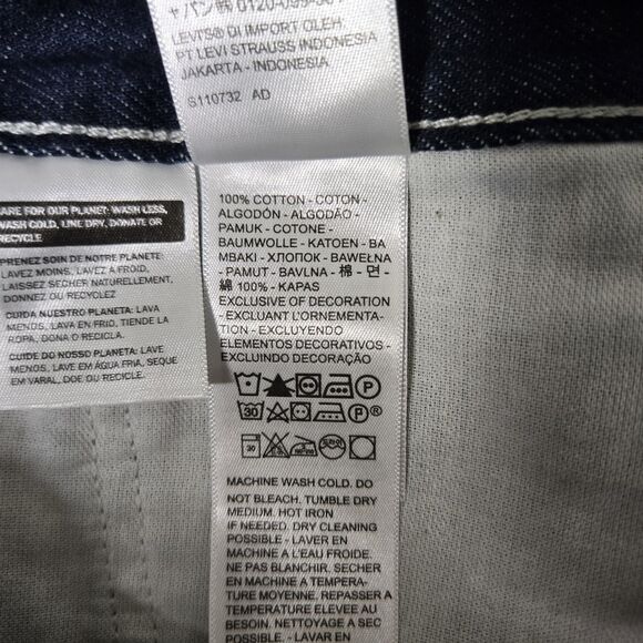 Levi’s 555 Carpenter Relaxed Straight Dark Blue Utility Jeans Denim Mens 36x32 - Picture 11 of 11